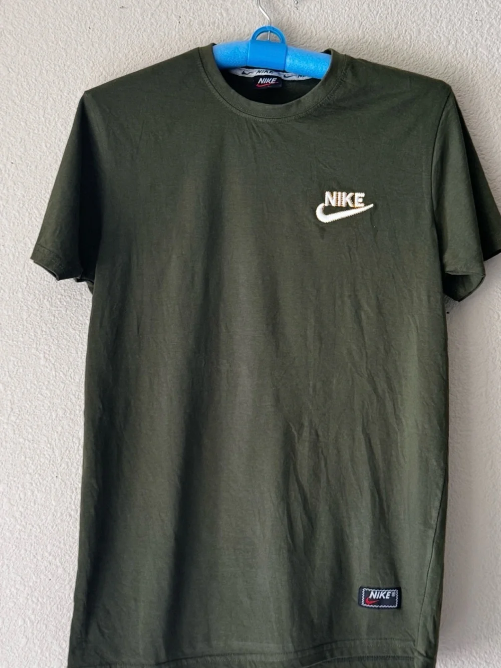 Nike Olive Green Short Sleeve Logo Tee